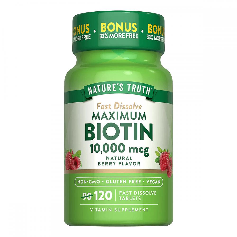 Biotina - 10,000 mcg x 120 cap...